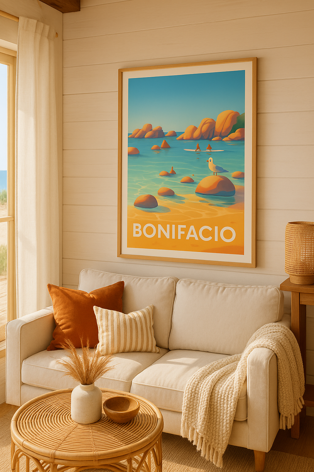 Mise en situation Affiche de Bonifacio - Sérénité et Évasion Méditerranéenne