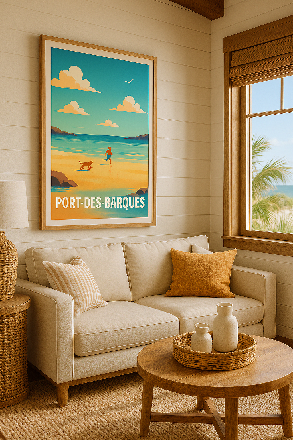 Mise en situation Affiche de Port-des-Barques - Évasion et liberté au bord de la mer