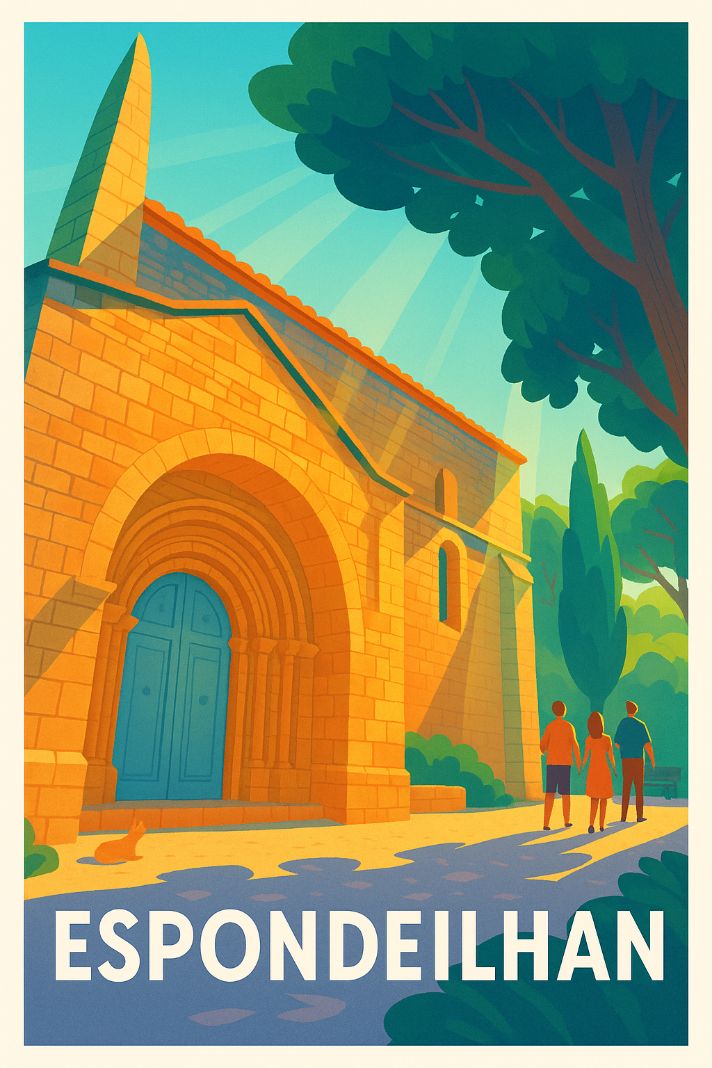 Affiche de Espondeilhan - Soleil et patrimoine en Languedoc