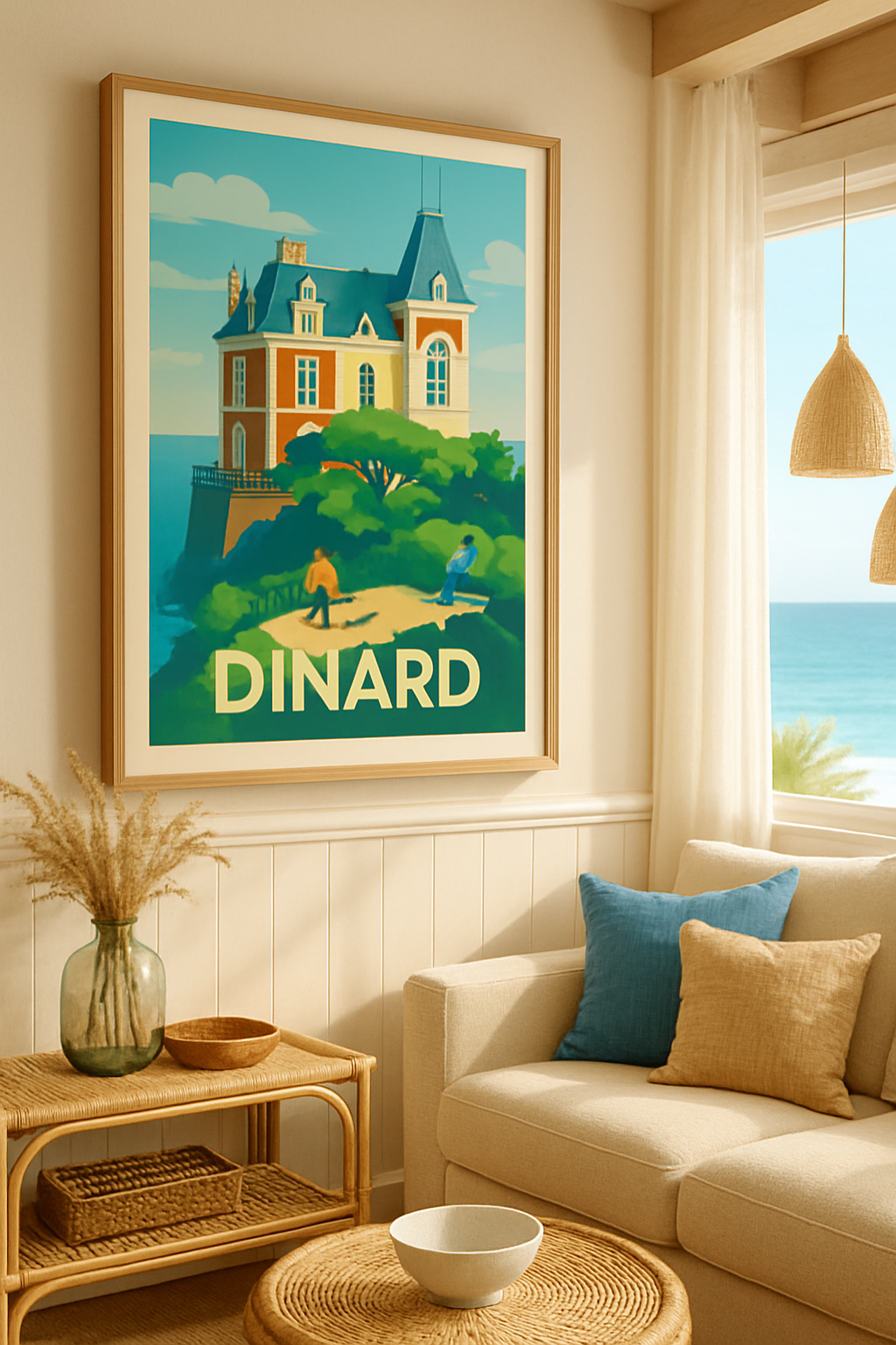 Mise en situation Affiche de Dinard - Charme et quiétude en bord de mer