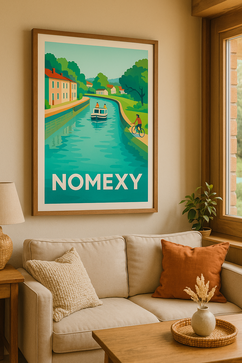 Mise en situation Affiche Nomexy - Charme paisible au fil de l'eau
