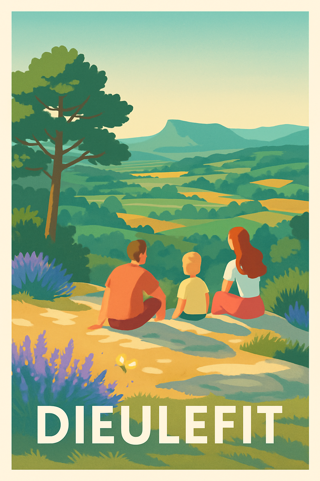 Affiche de Dieulefit - L'évasion nature en famille