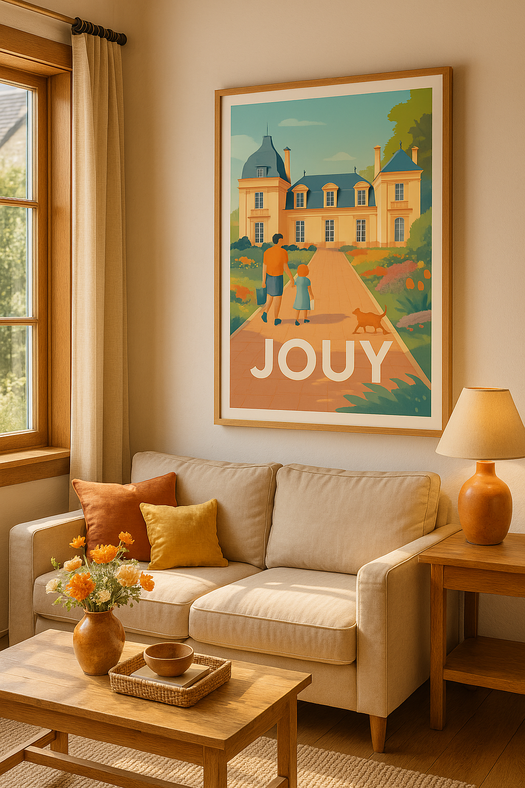 Mise en situation Affiche de Jouy - Un voyage nostalgique au cœur d'une demeure élégante