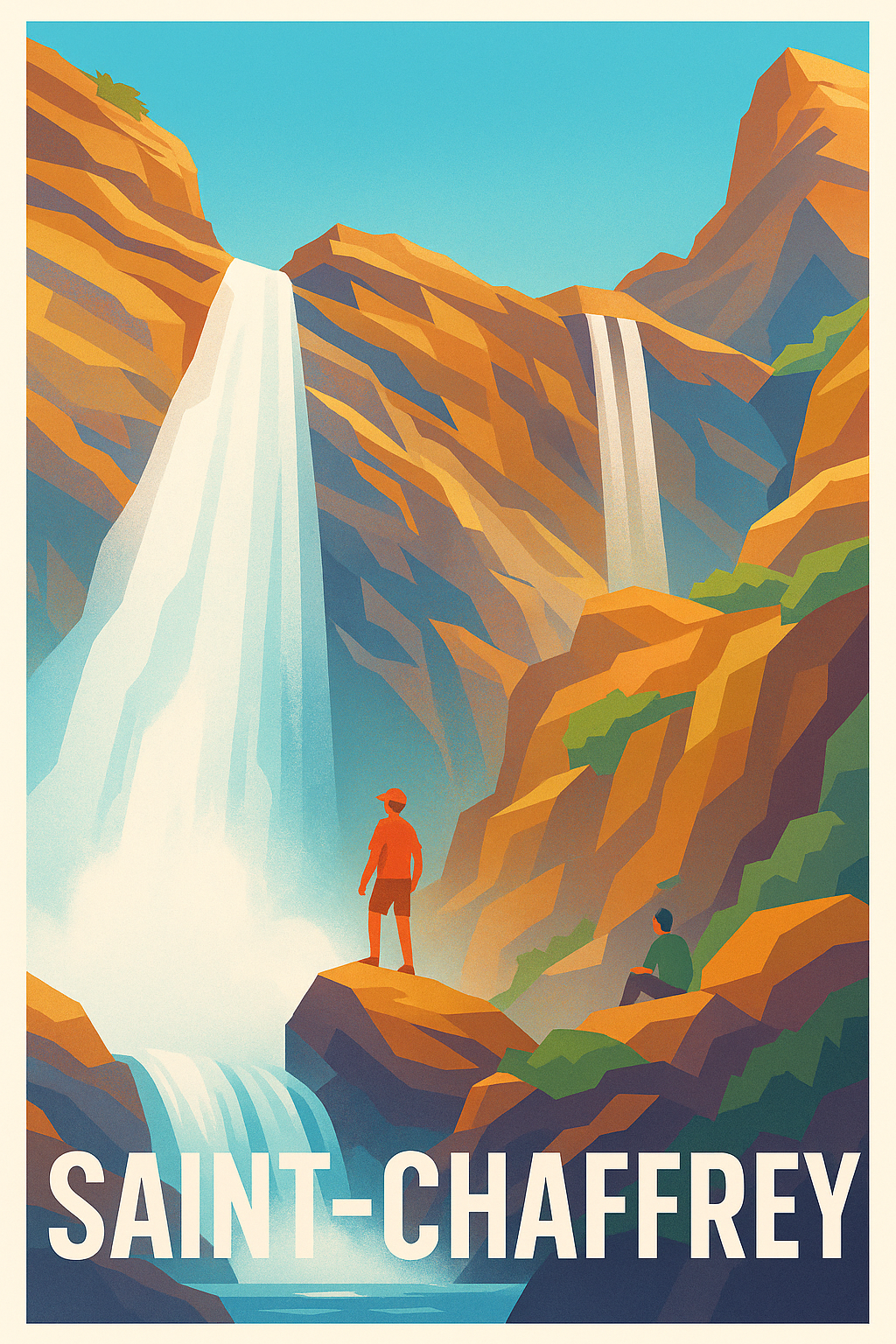 Affiche de Saint-Chaffrey - Évasion au cœur des cascades alpines