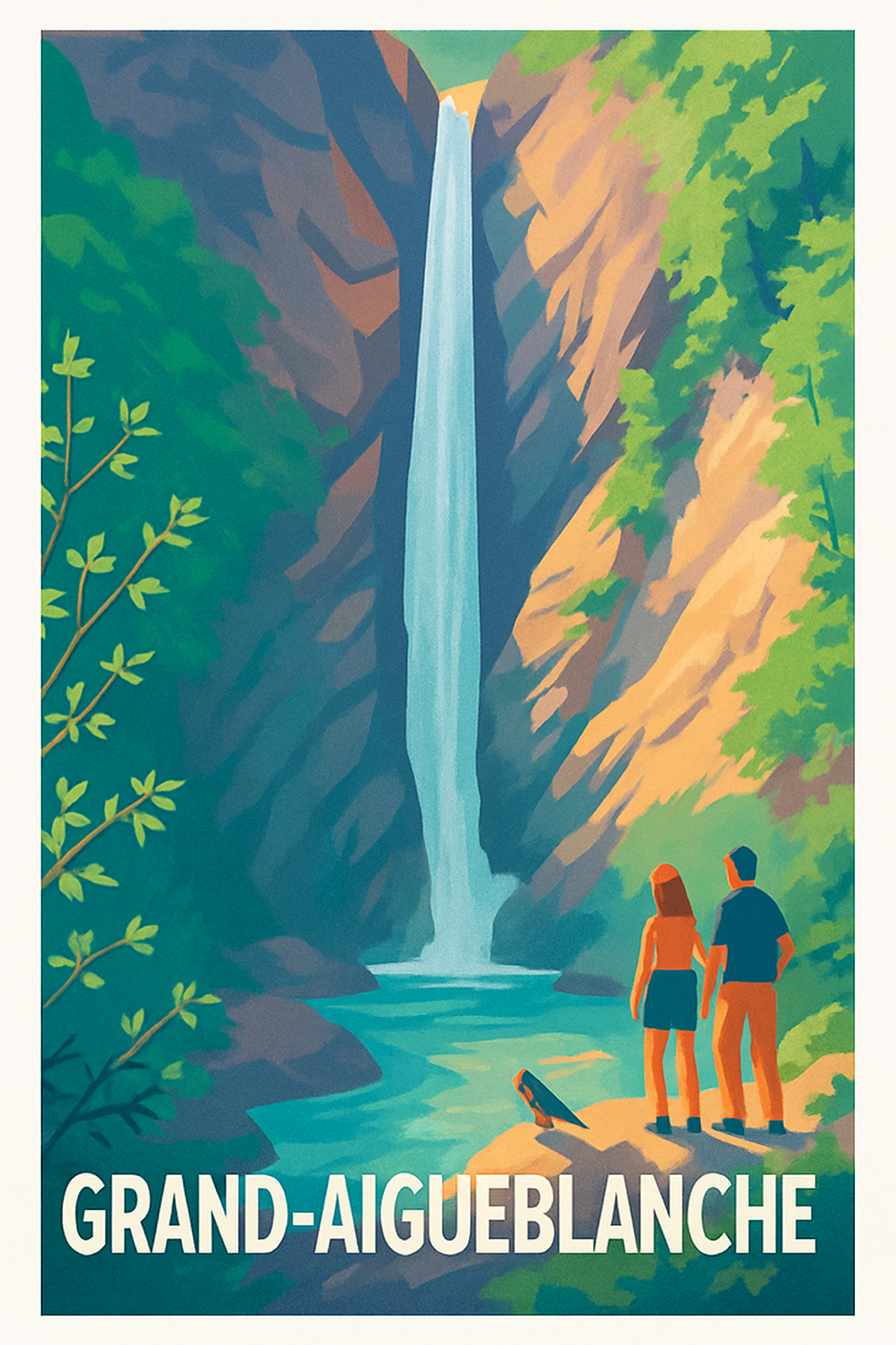 Affiche de Grand-Aigueblanche - L'émerveillement de la cascade