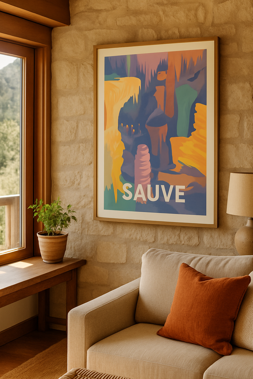 Mise en situation Affiche de Sauve - Exploration mystérieuse au cœur des grottes