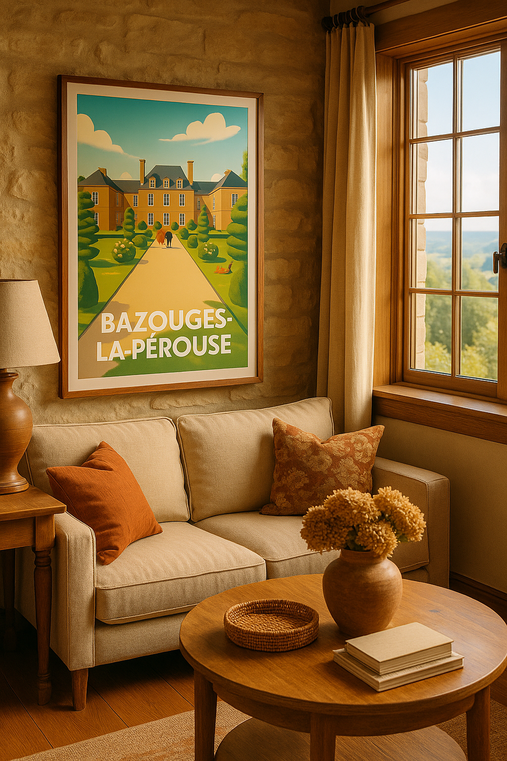 Mise en situation Affiche de Bazouges-la-Pérouse - Élégance et sérénité au château