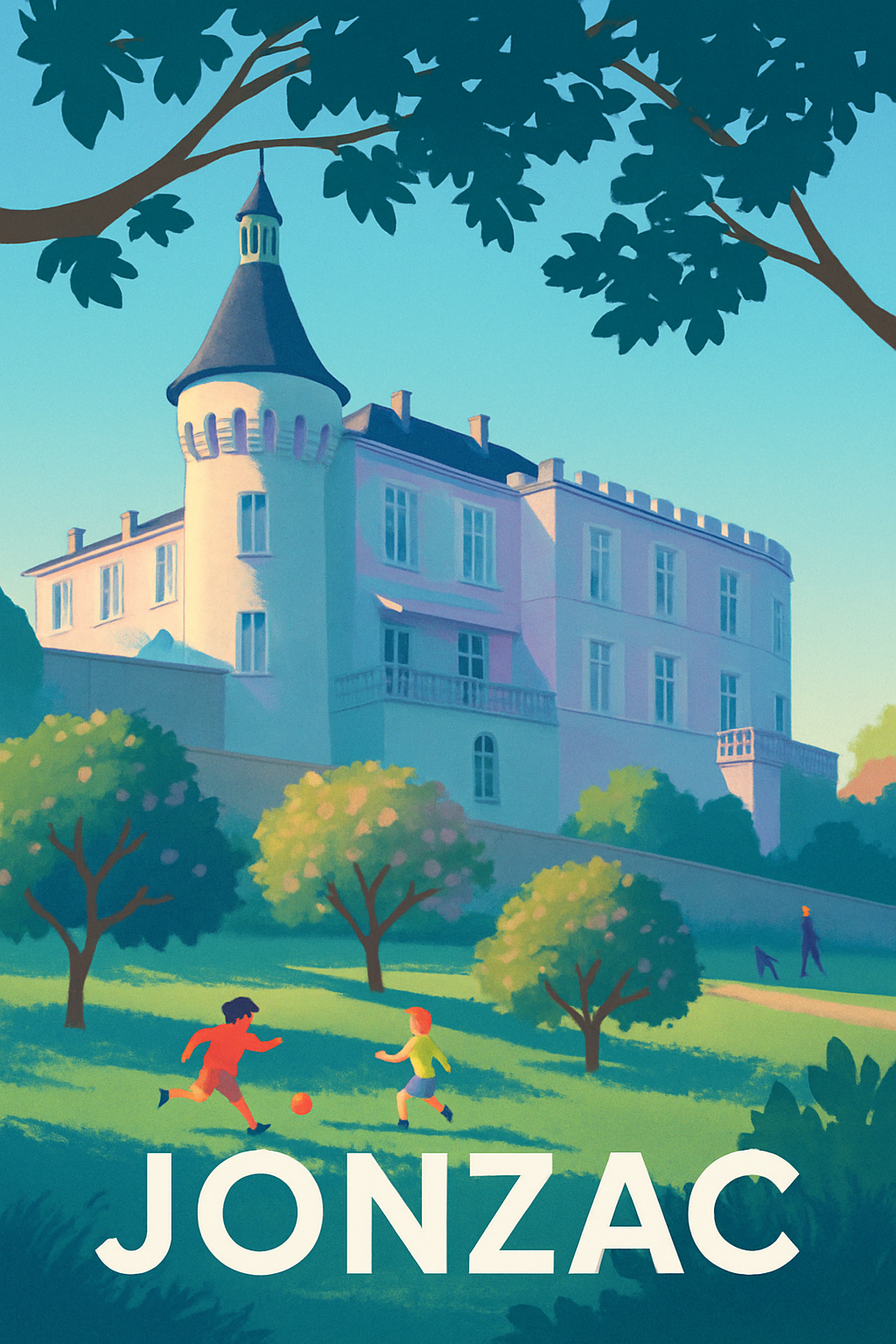 Affiche de Jonzac - Charme et douceur au cœur de la Charente-Maritime