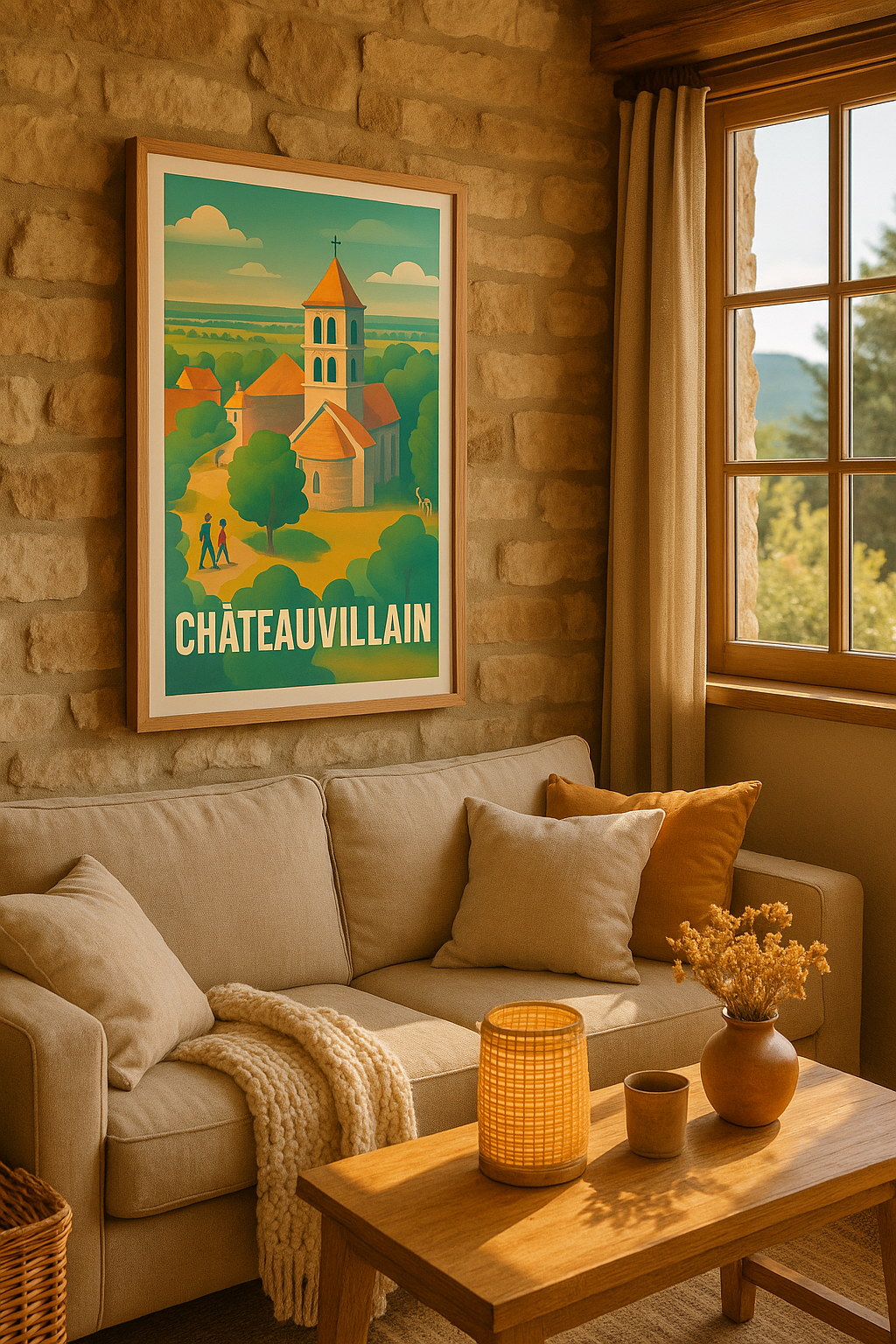 Mise en situation Affiche de Châteauvillain - Charme rural et sérénité champêtre