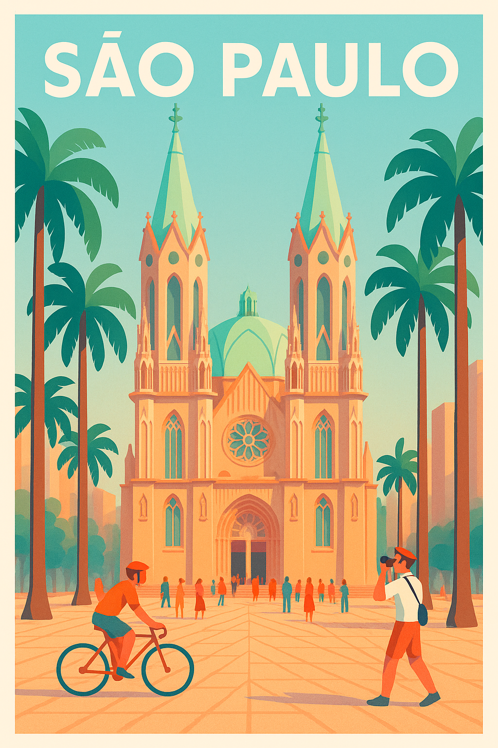 Affiche de São Paulo - Vibrante cœur urbain et patrimoine historique