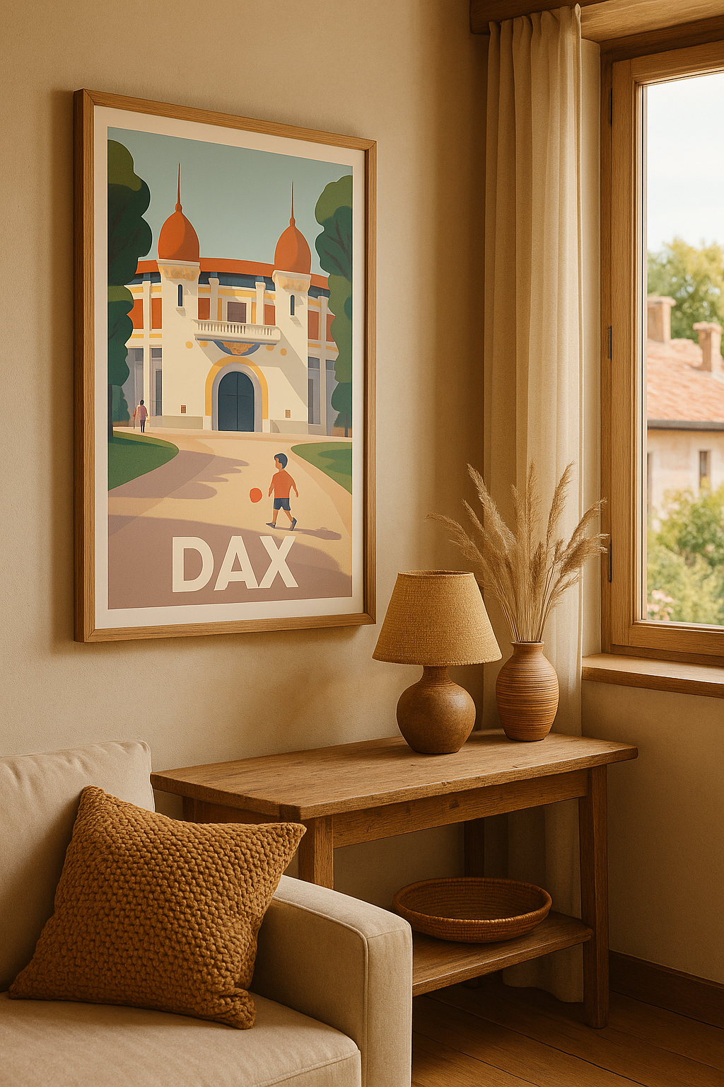 Mise en situation Affiche Dax - L'élégance et la douceur du Sud-Ouest