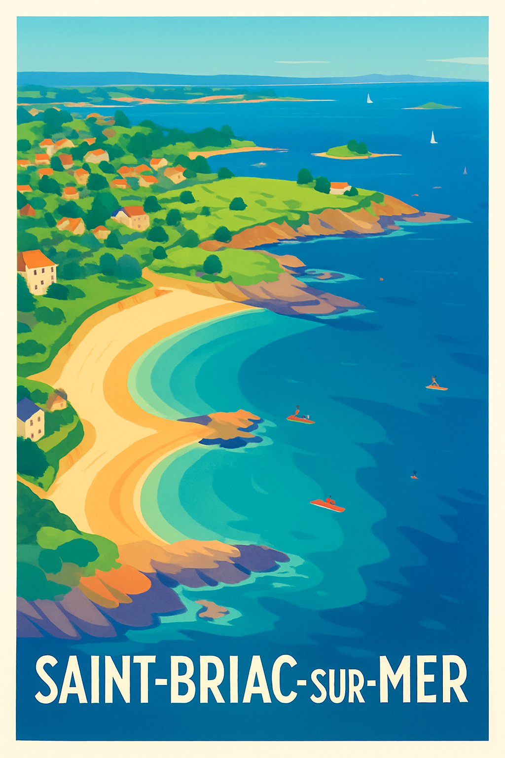 Affiche de Saint-Briac-sur-Mer - Évasion et douceur bretonne
