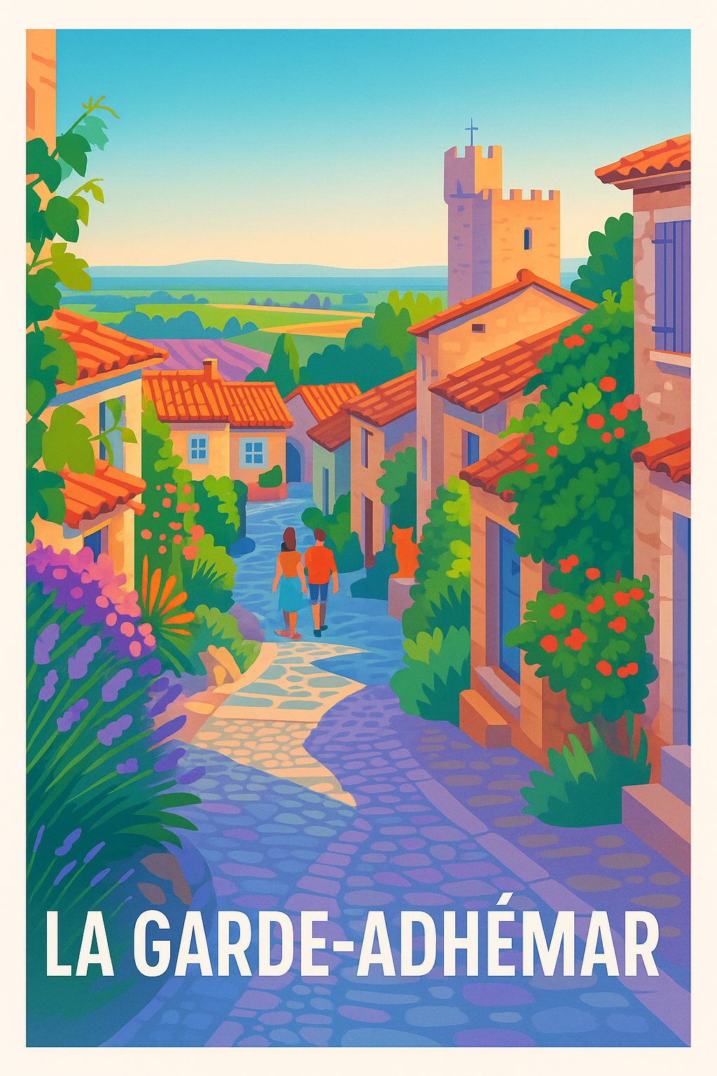 Affiche de La Garde-Adhémar - Charme Provençal au Soleil
