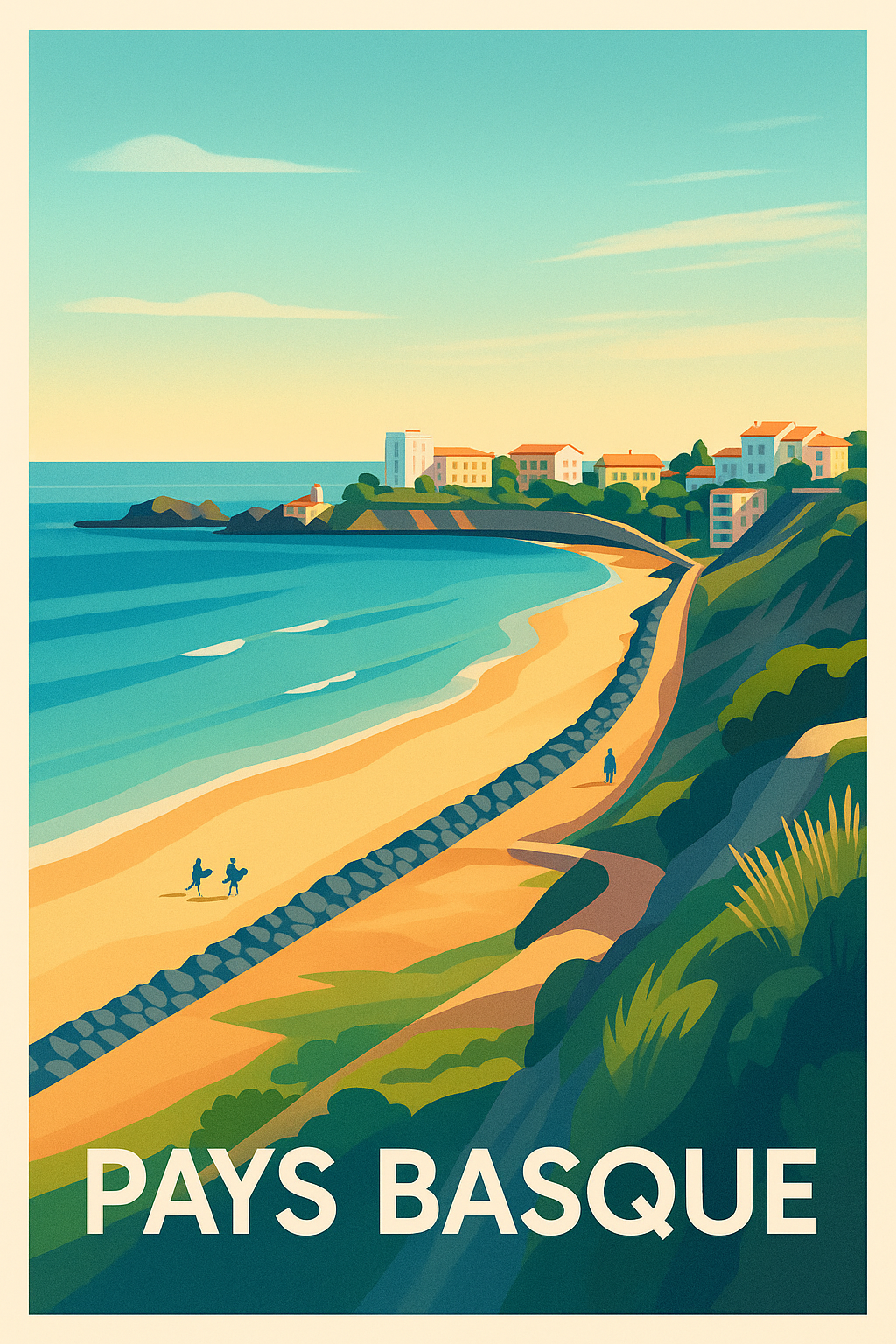 Affiche de Pays Basque - Évasion et douceur de la côte Atlantique