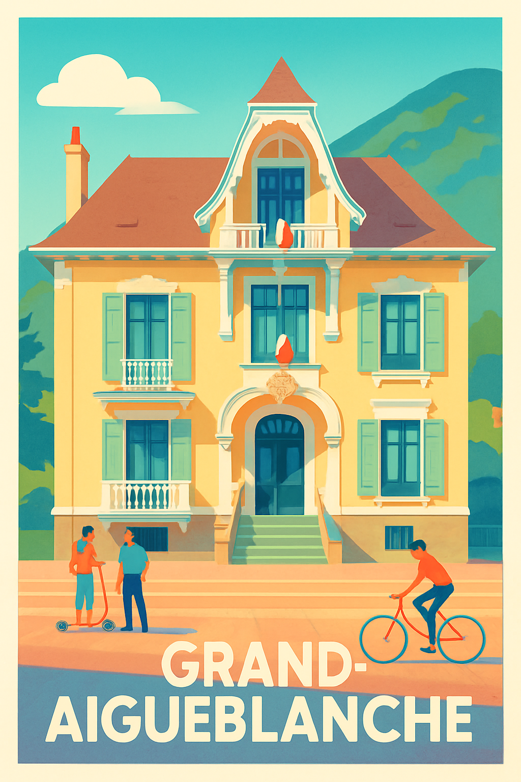 Affiche de Grand-Aigueblanche - Charme et douceur alpine