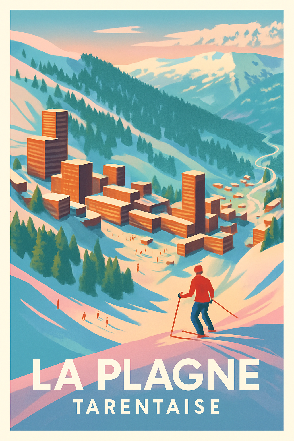 Affiche de La Plagne - Escapade hivernale en Tarentaise