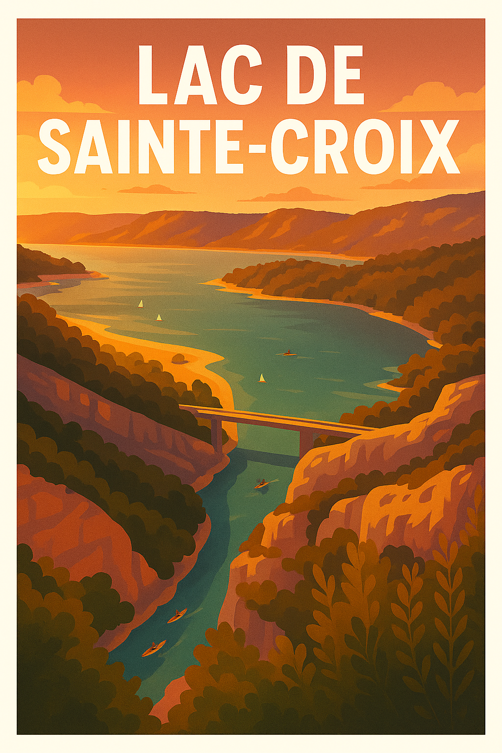 Affiche de Lac de Sainte-Croix - Évasion au cœur des Gorges du Verdon
