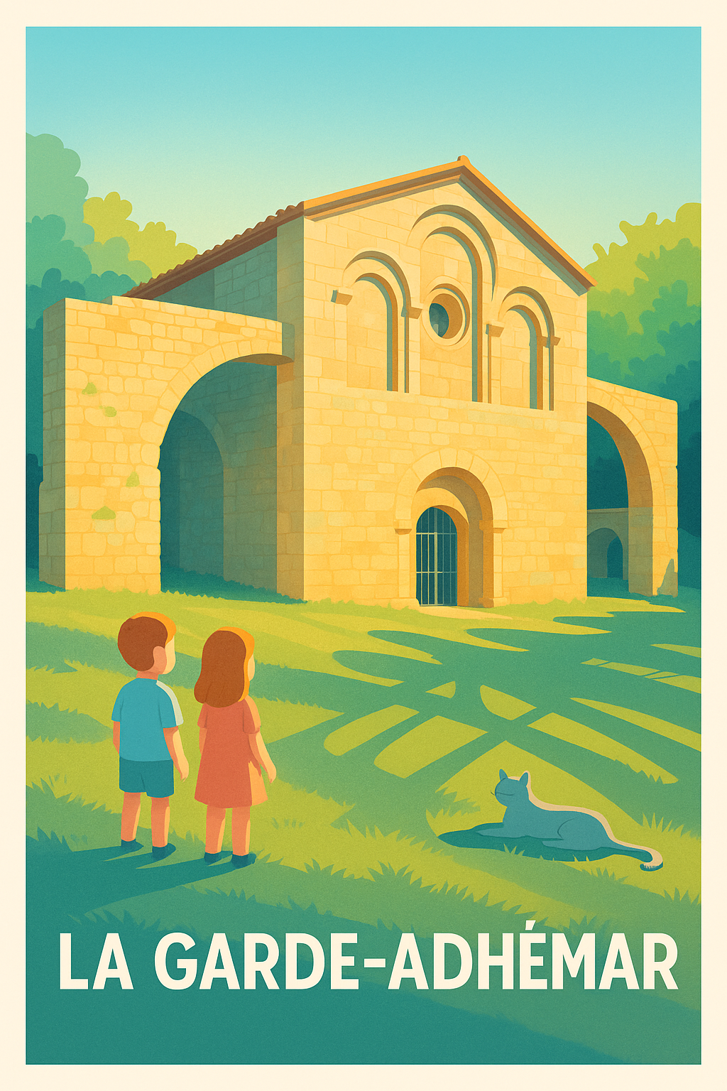 Affiche de La Garde-Adhémar - Voyage au cœur du patrimoine roman