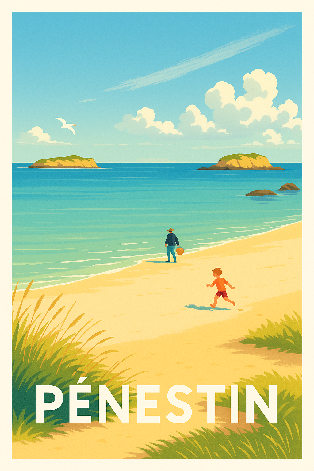 Affiche de Pénestin - Évasion et douceur bretonne