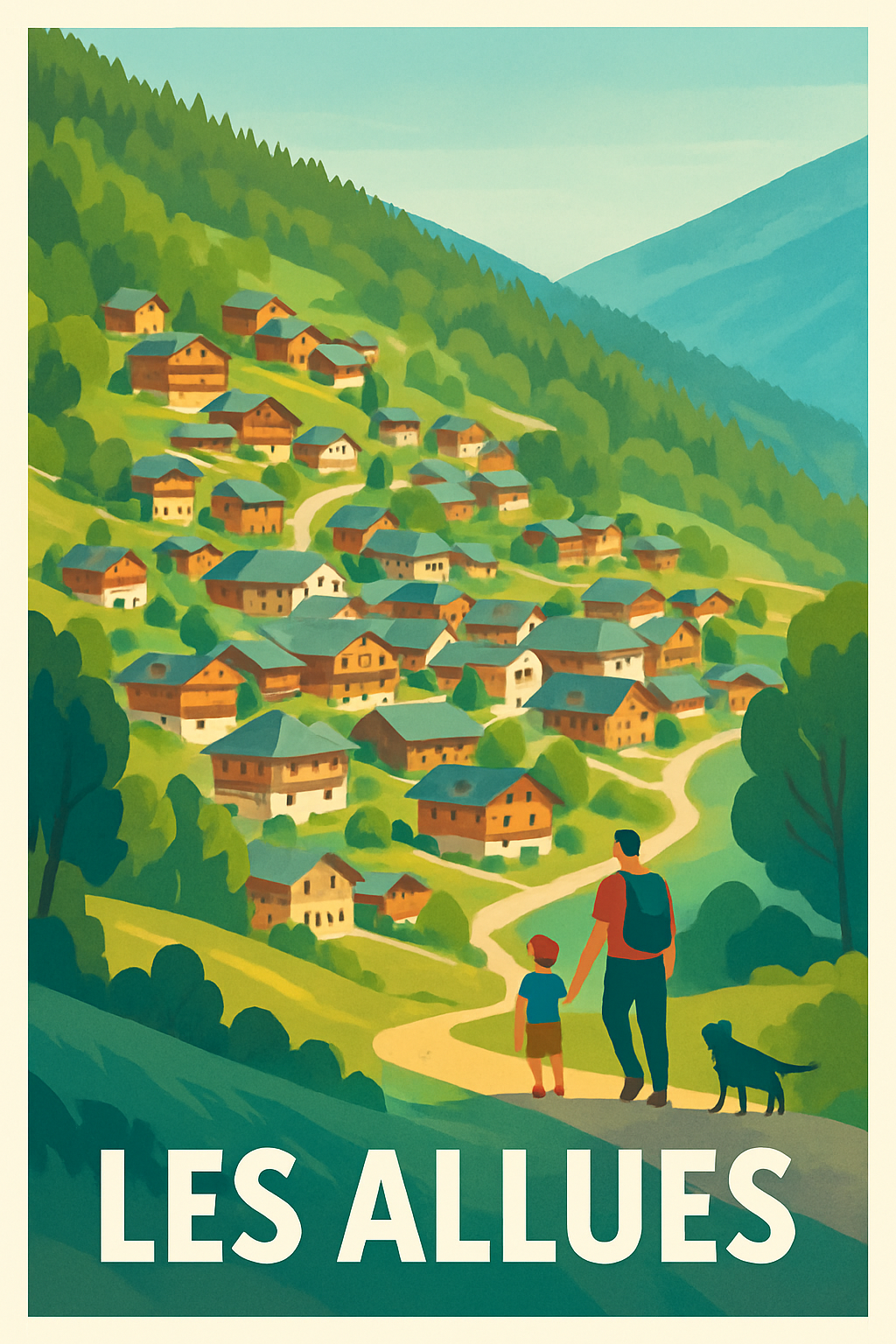 Affiche de Les Allues - Évasion au cœur de la nature alpine