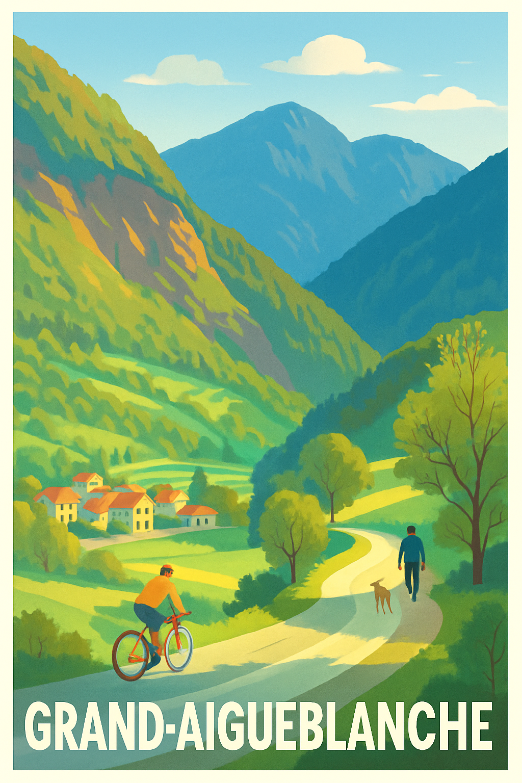 Affiche de Grand-Aigueblanche - Évasion et nature en douceur