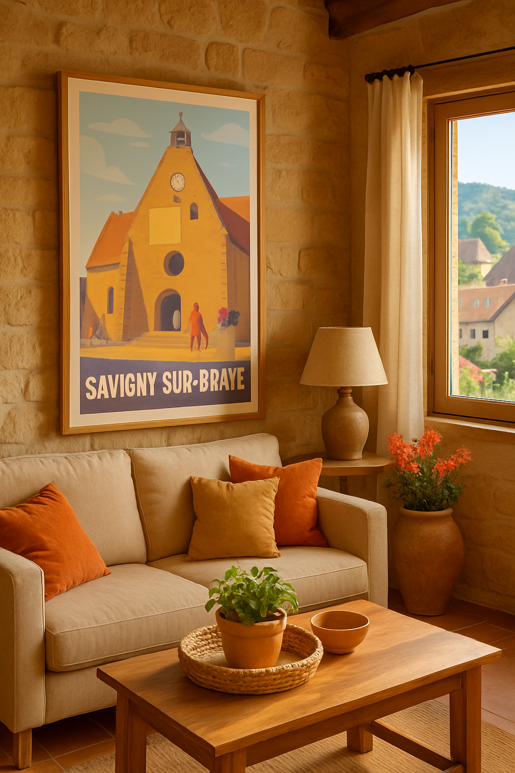 Mise en situation Affiche de Savigny-sur-Braye - Charme et sérénité au cœur du village