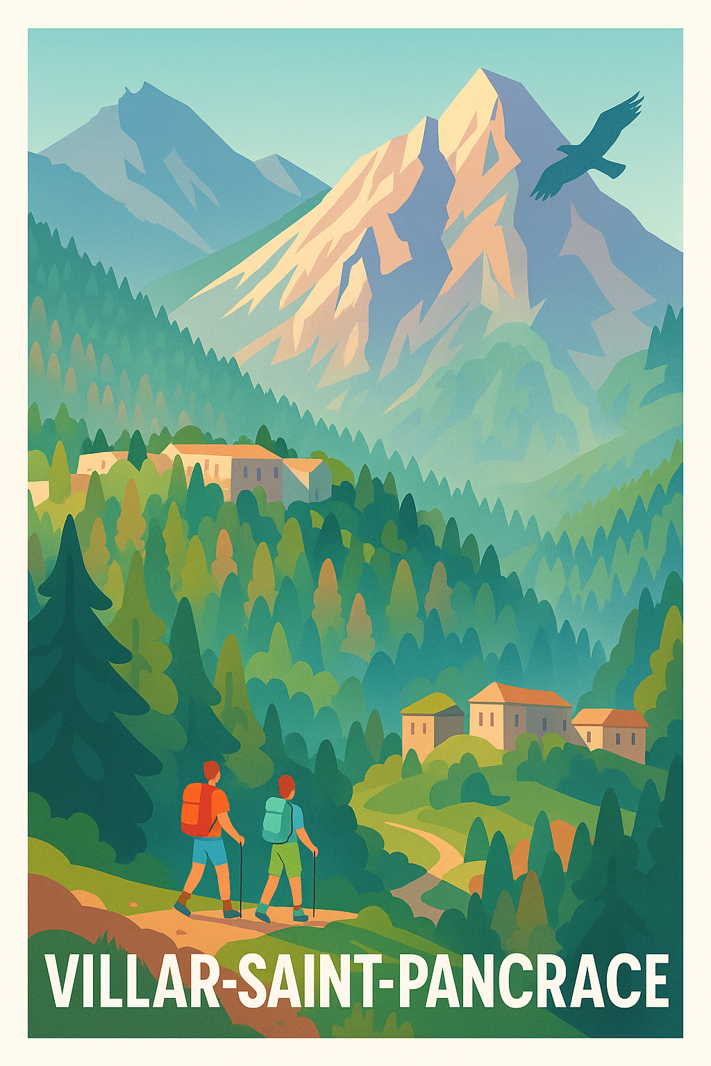 Affiche de Villar-Saint-Pancrace - Évasion montagnarde et nature préservée