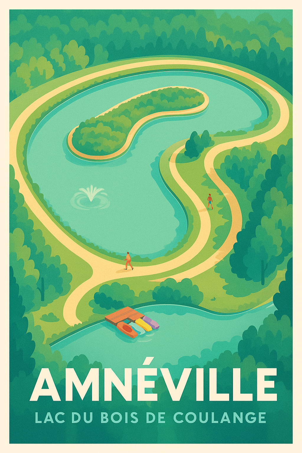 Affiche Amnéville - Évasion au Lac du Bois de Coulange