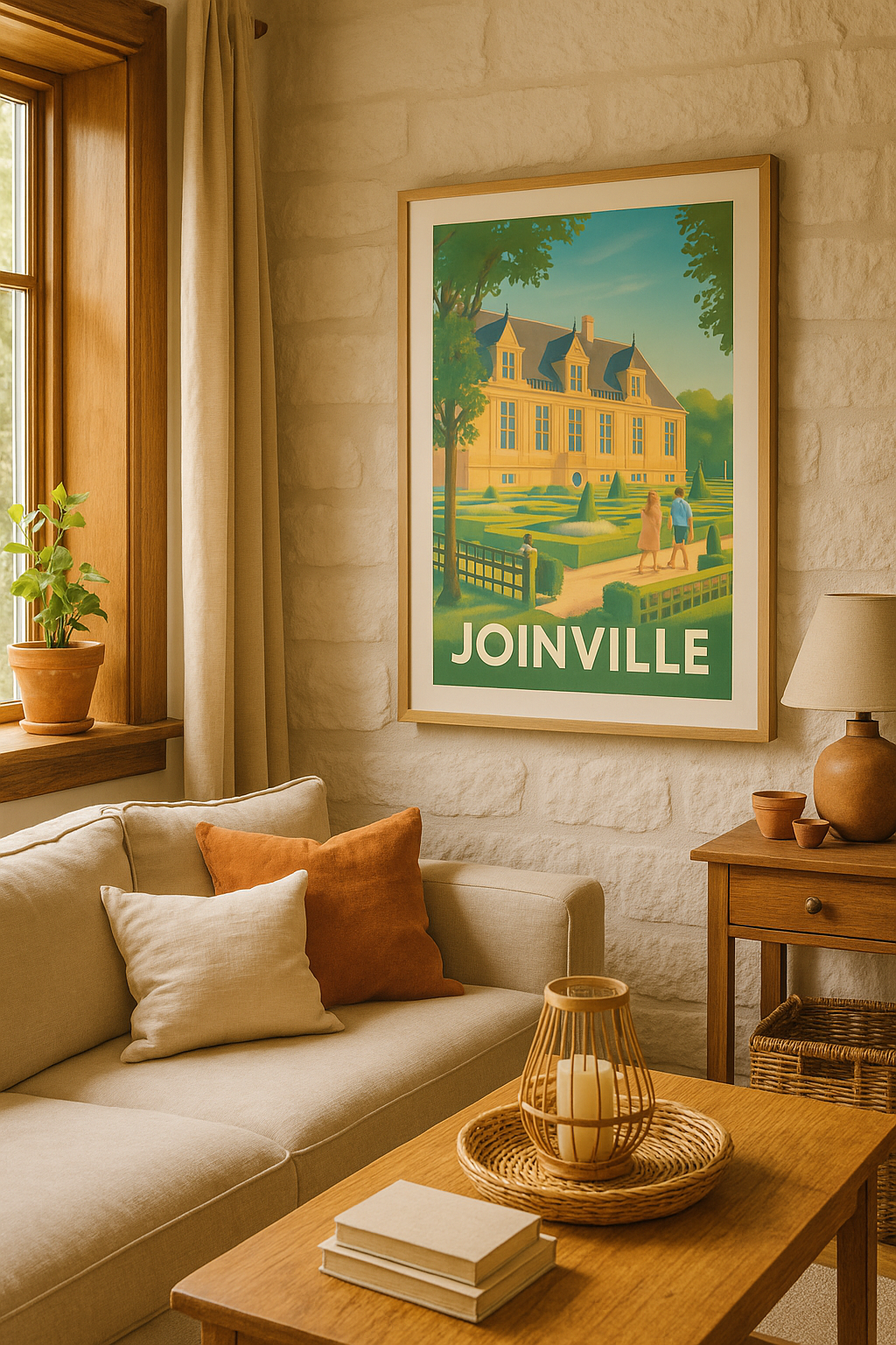 Mise en situation Affiche de Joinville - Promenade au cœur du patrimoine