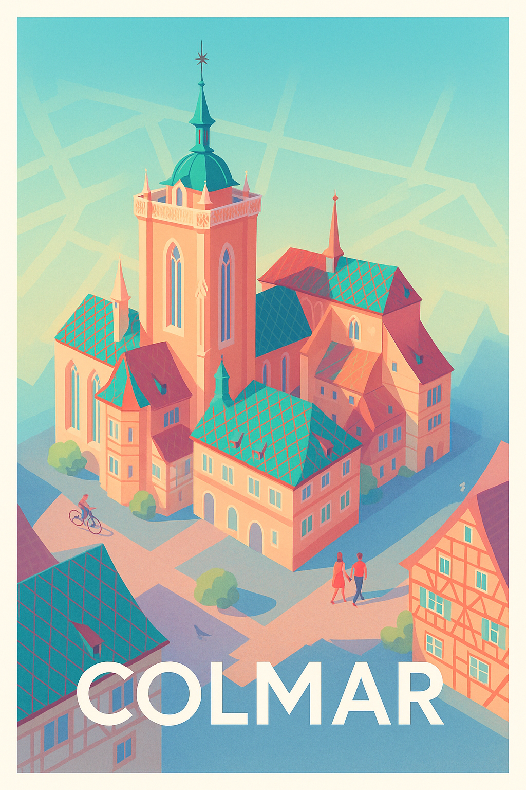 Affiche Colmar - Charme et douceur alsacienne