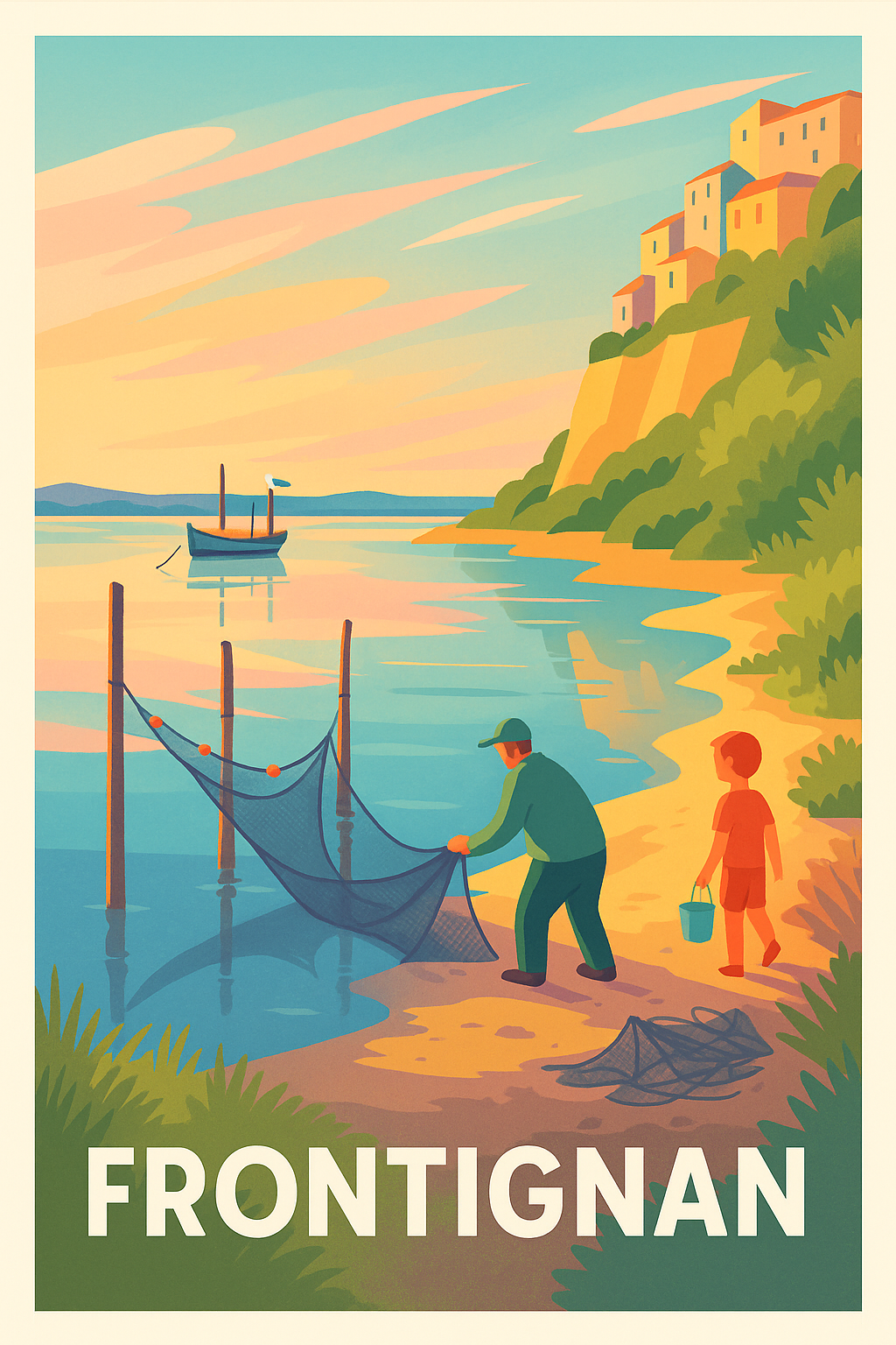 Affiche Frontignan - Tranquillité au bord de l'étang