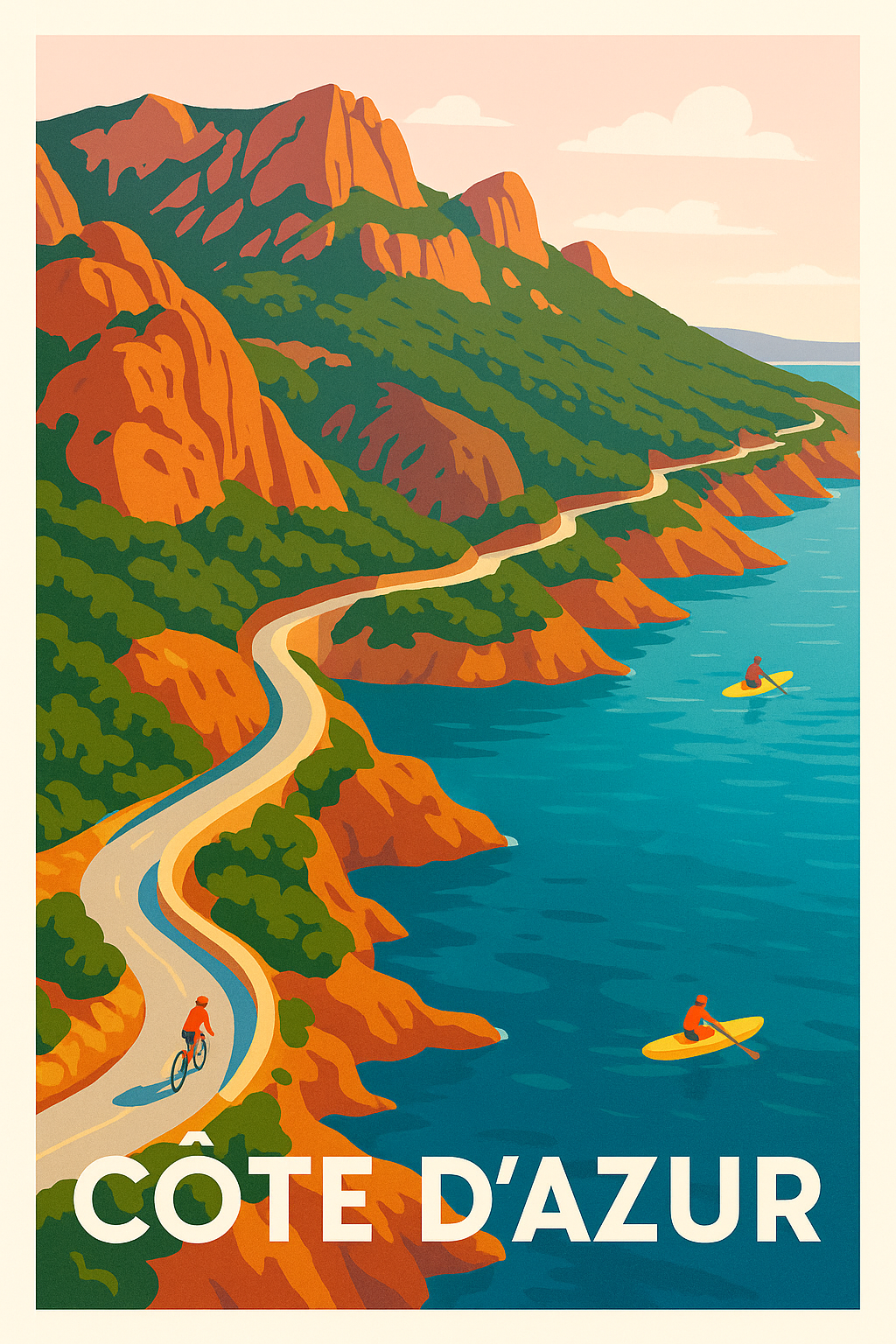 Affiche de Côte d'Azur - Évasion au fil de la Méditerranée