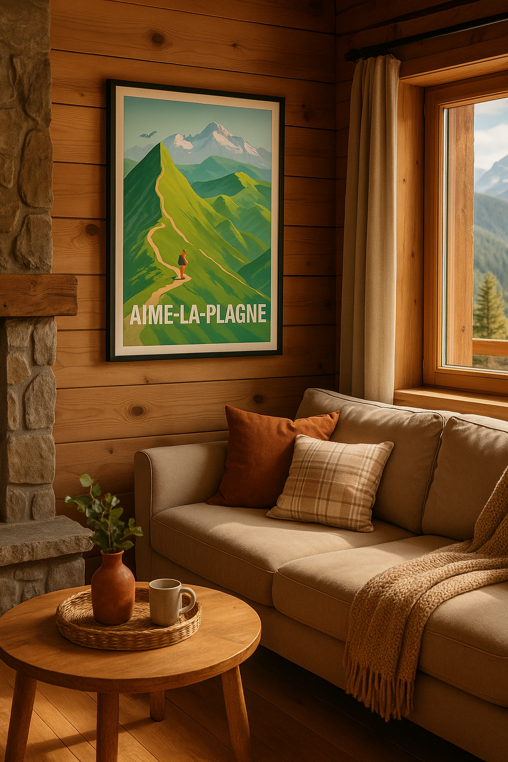 Mise en situation Affiche de Aime-la-Plagne - L'appel des sommets majestueux