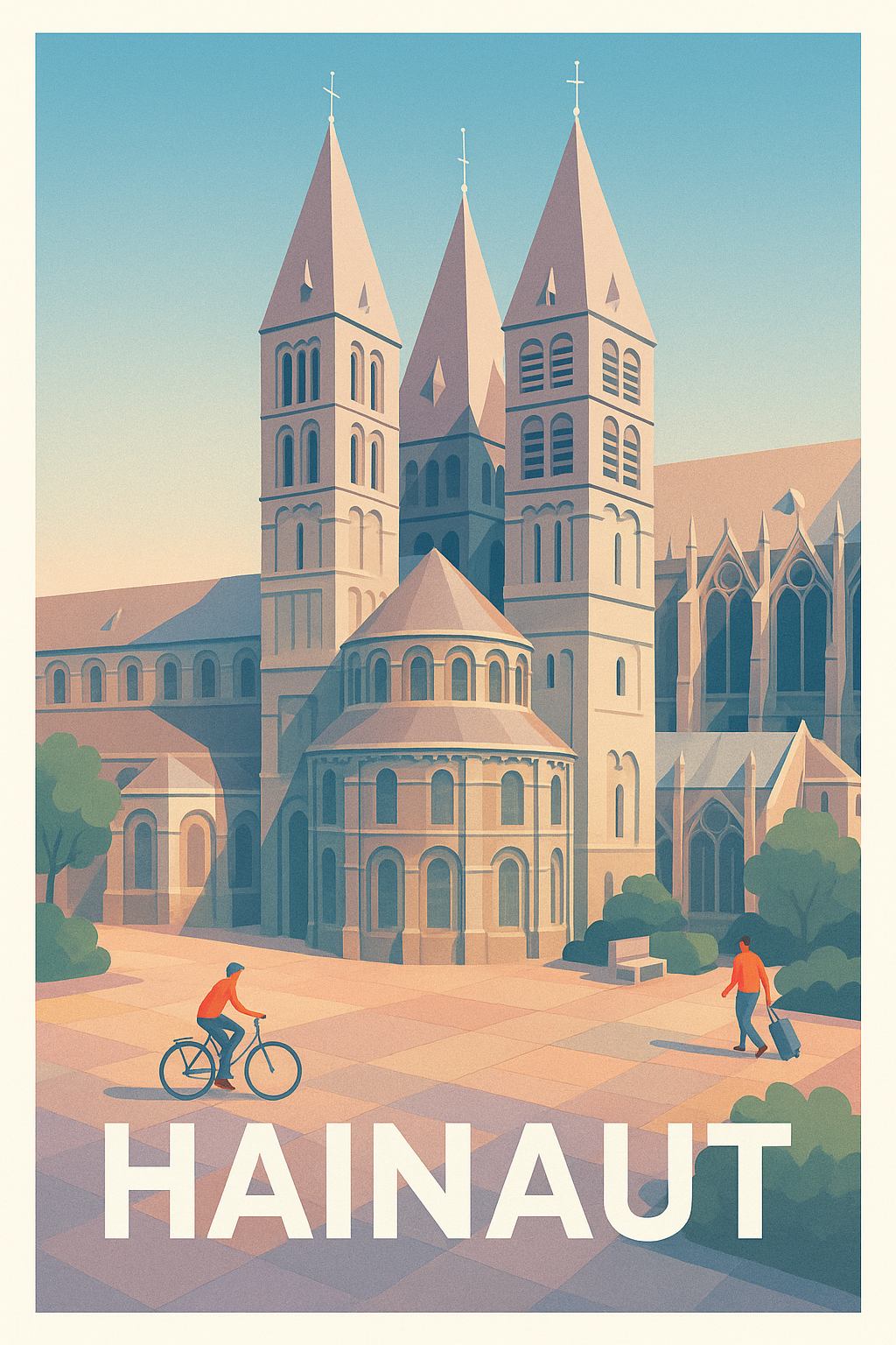 Affiche de Hainaut - L'élégance historique au cœur de la ville