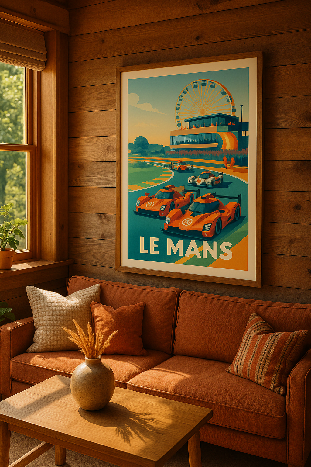 Mise en situation Affiche Le Mans - L'adrénaline de la célèbre course automobile