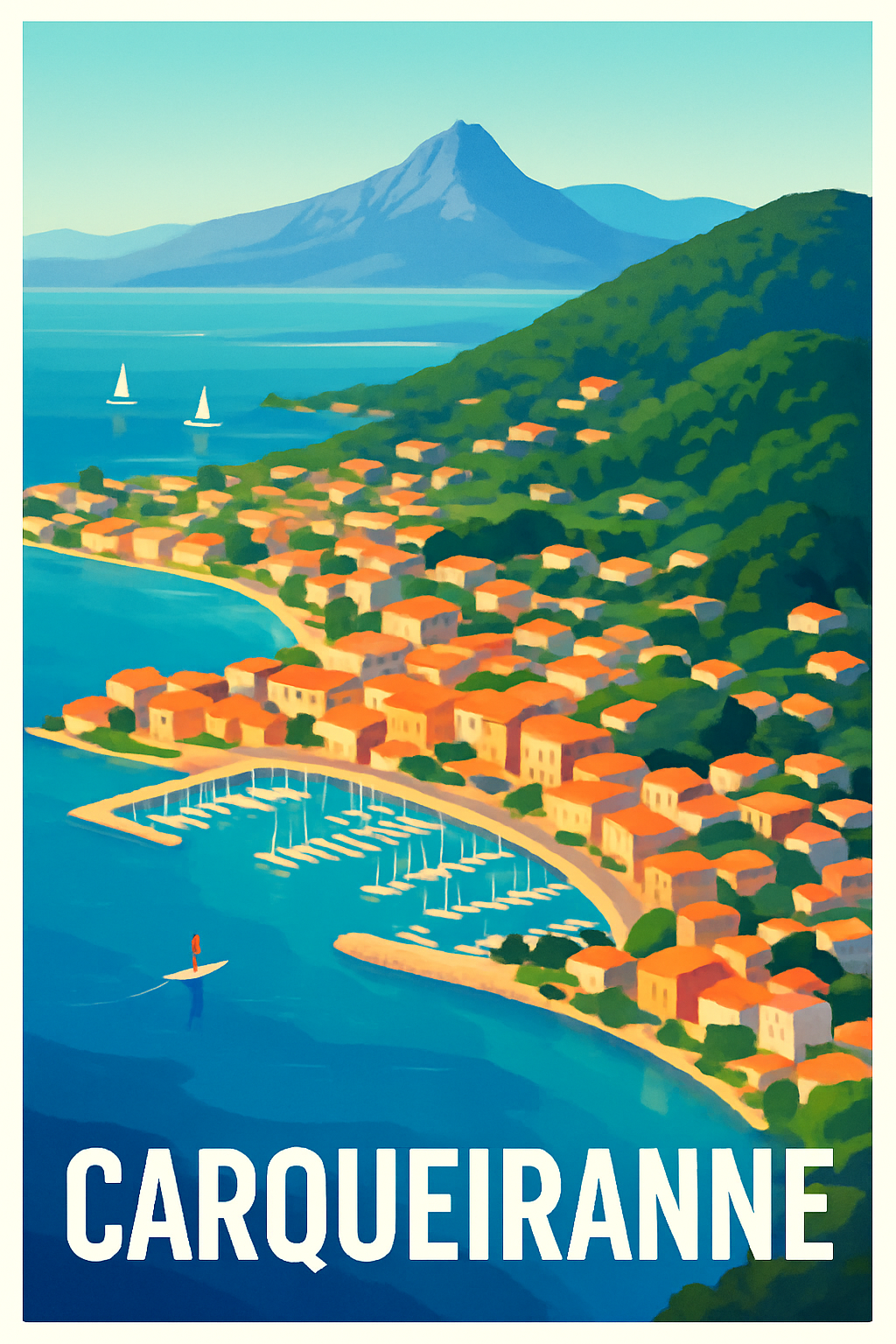 Affiche de Carqueiranne - Charme méditerranéen et panorama côtier