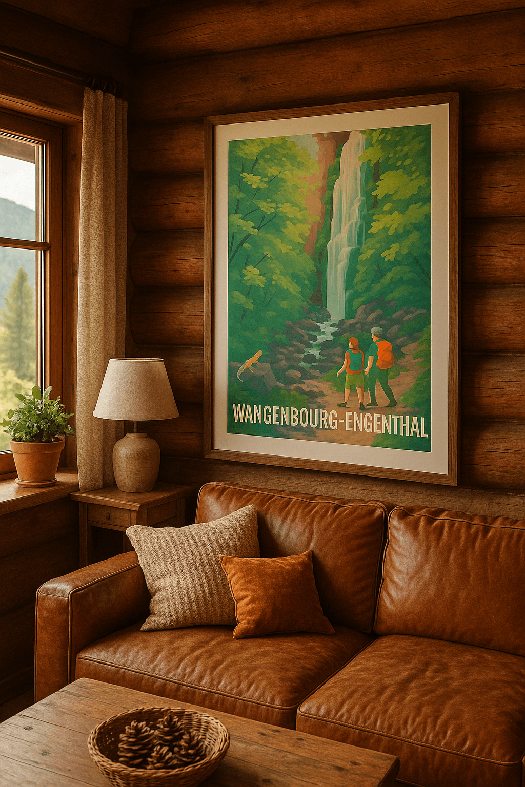 Bas-Rhin France Affiche de Wangenbourg-Engenthal - Nature et Randonnée au Cœur de la Forêt