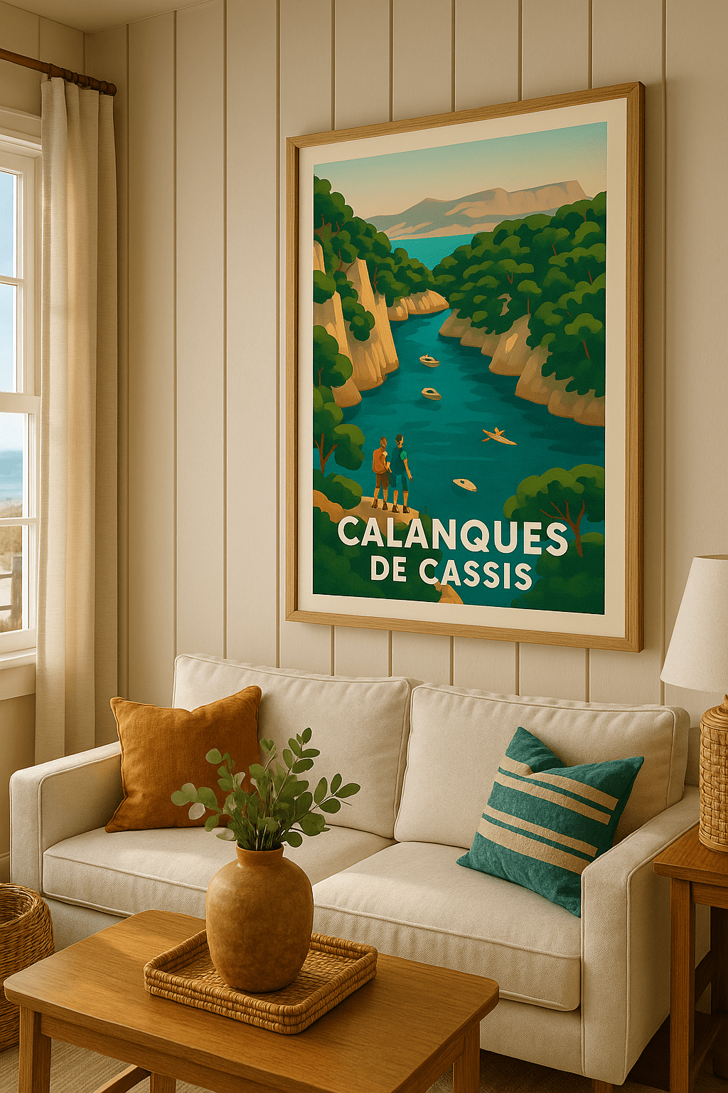 Affiche Cassis - Évasion turquoise aux Calanques - Afich