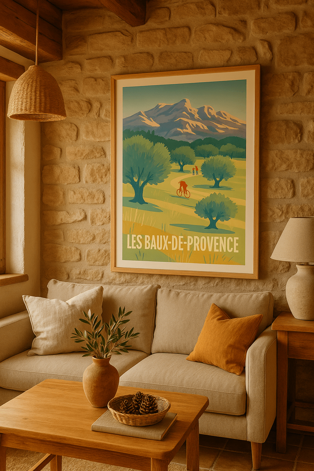Affiche Les Baux-de-Provence – Évasion au cœur des Alpilles - Afich