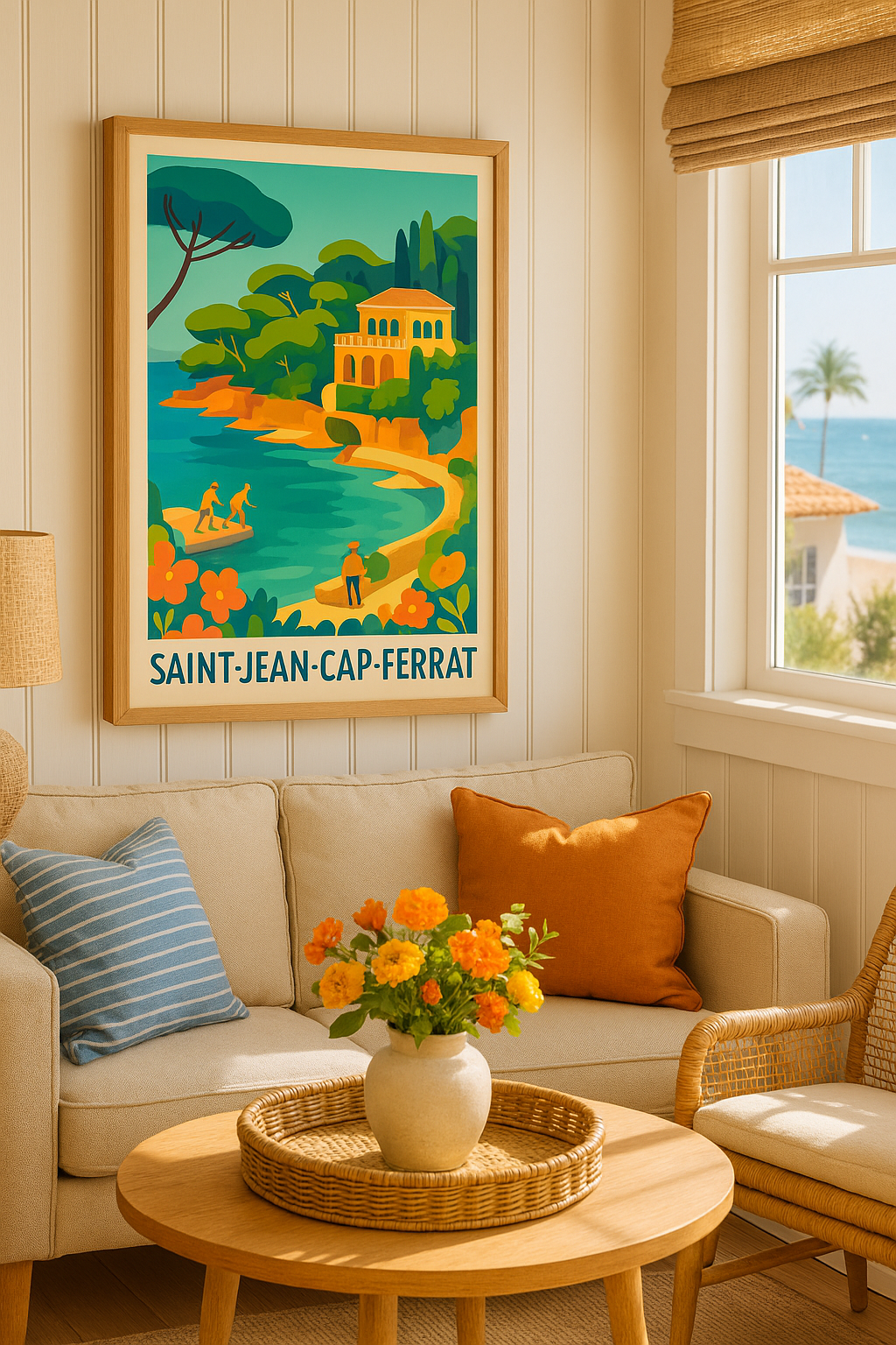 Mise en situation Affiche de Saint-Jean-Cap-Ferrat - Évasion en bord de mer