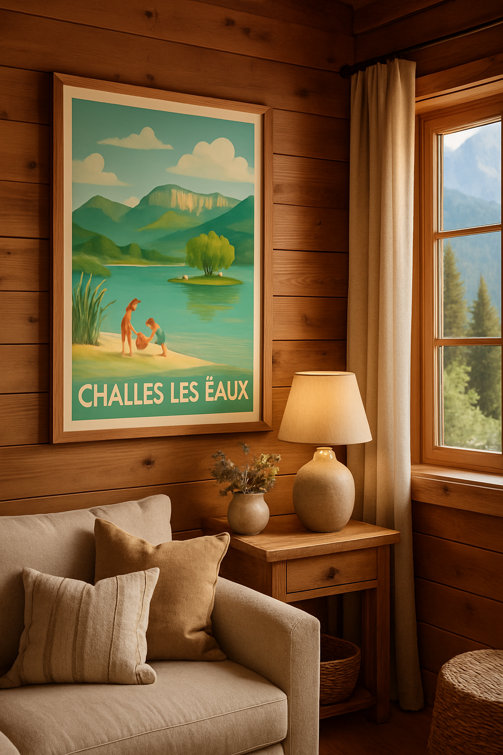 Mise en situation Affiche de Challes-les-Eaux - Douceur et sérénité au bord de l'eau