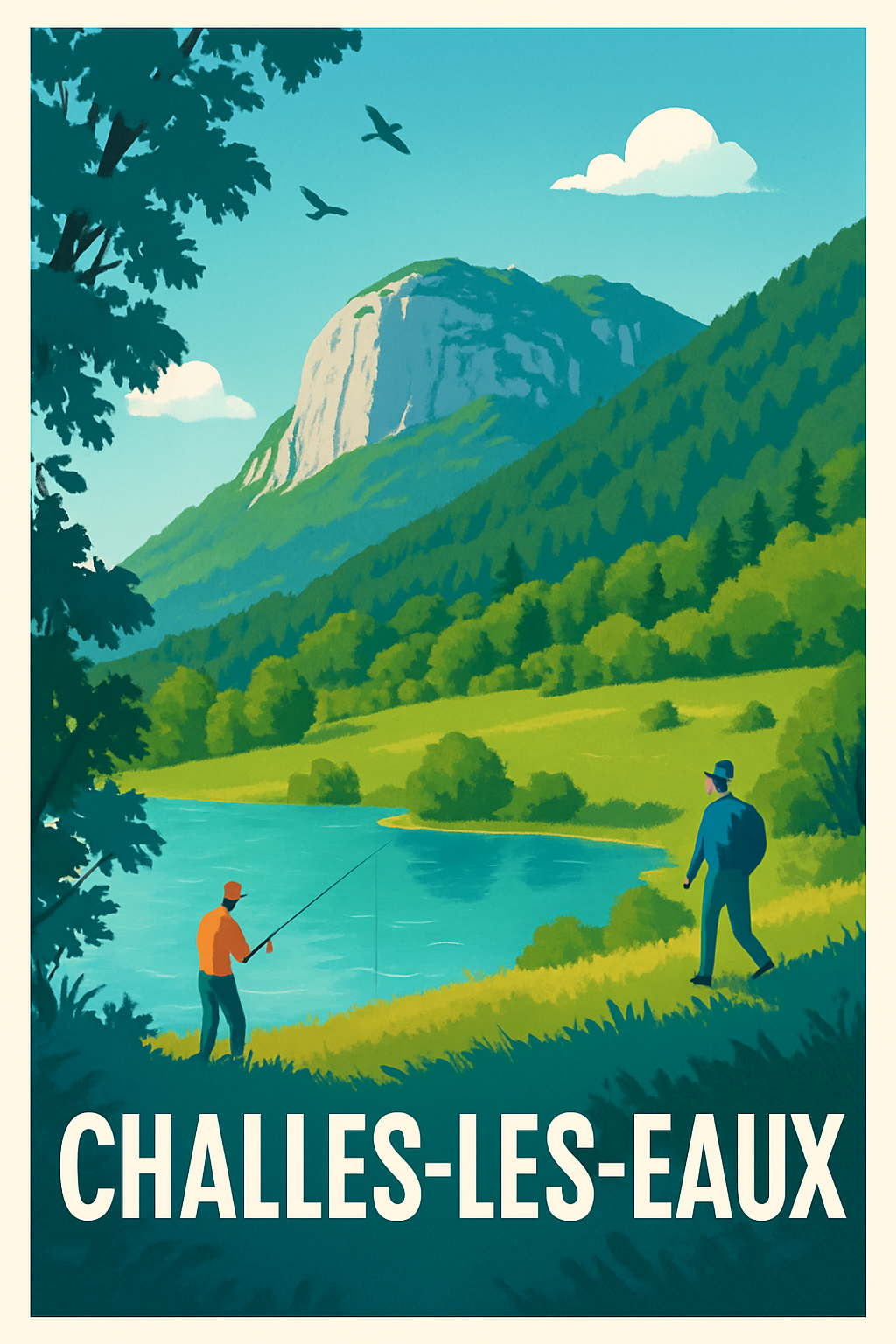 Affiche de Challes-les-Eaux - Évasion nature au bord de l'eau