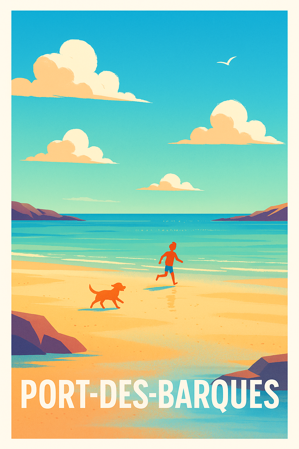Affiche de Port-des-Barques - Évasion et liberté au bord de la mer