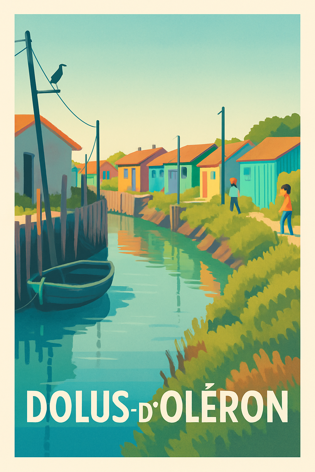 Affiche de Dolus-d'Oléron - Charme et sérénité au fil de l'eau