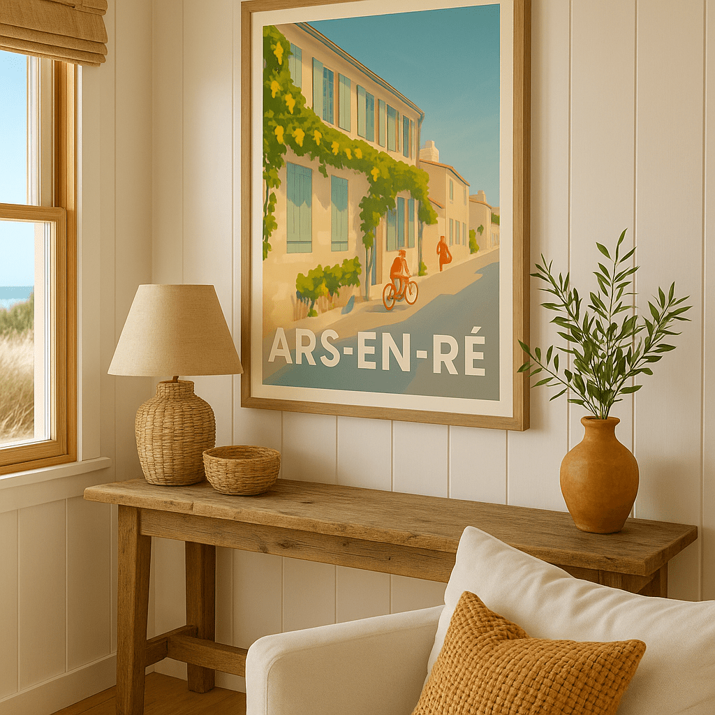 Charente-Maritime France Affiche de Ars-en-Ré - Charme et douceur de la vie insulaire
