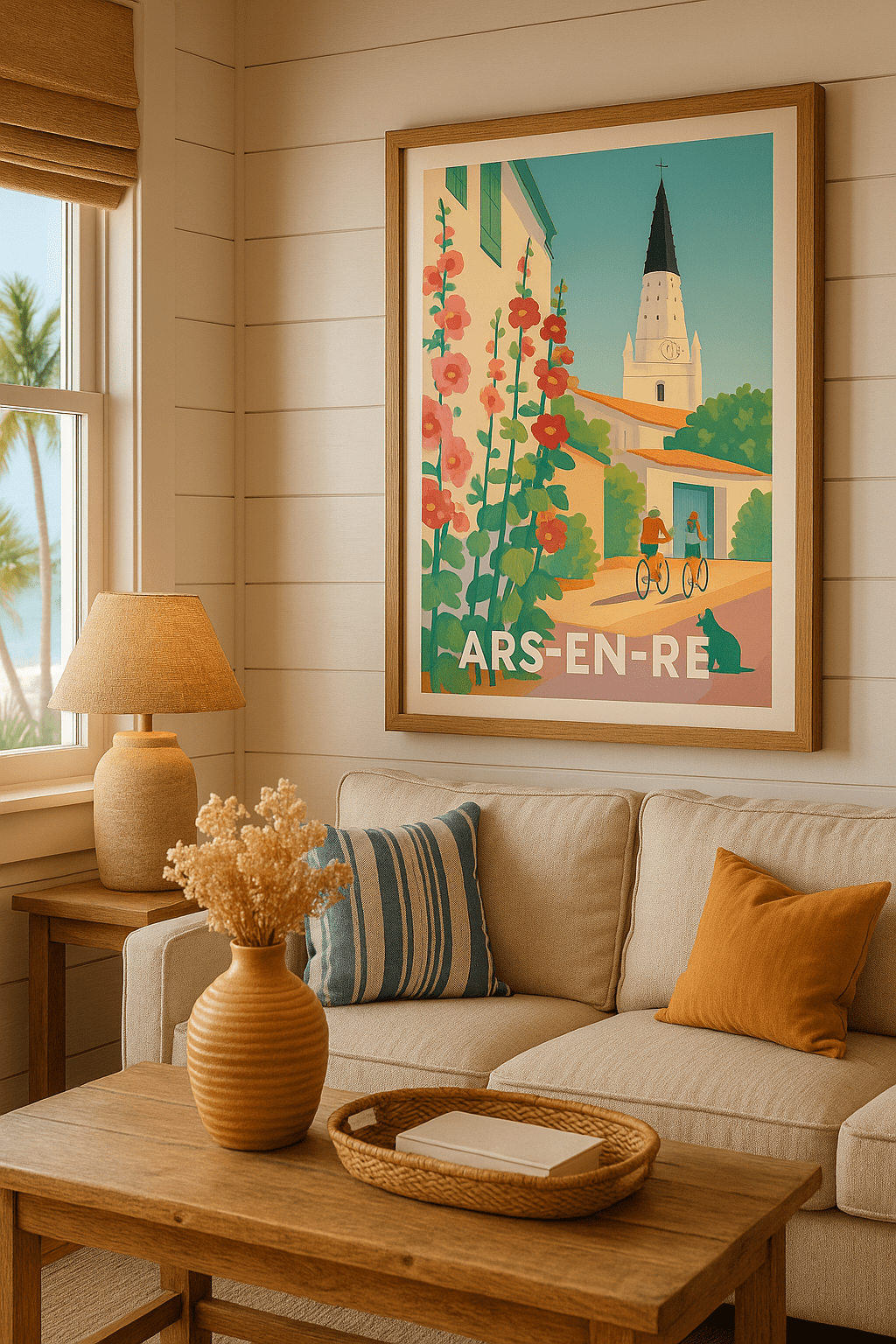 Charente-Maritime France Affiche de Ars-en-Ré - Charme et douceur insulaire