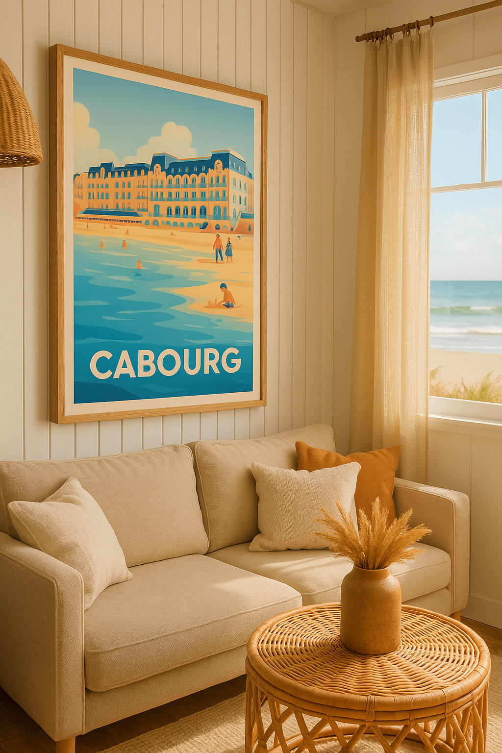 Mise en situation Affiche de Cabourg - L'élégance balnéaire normande