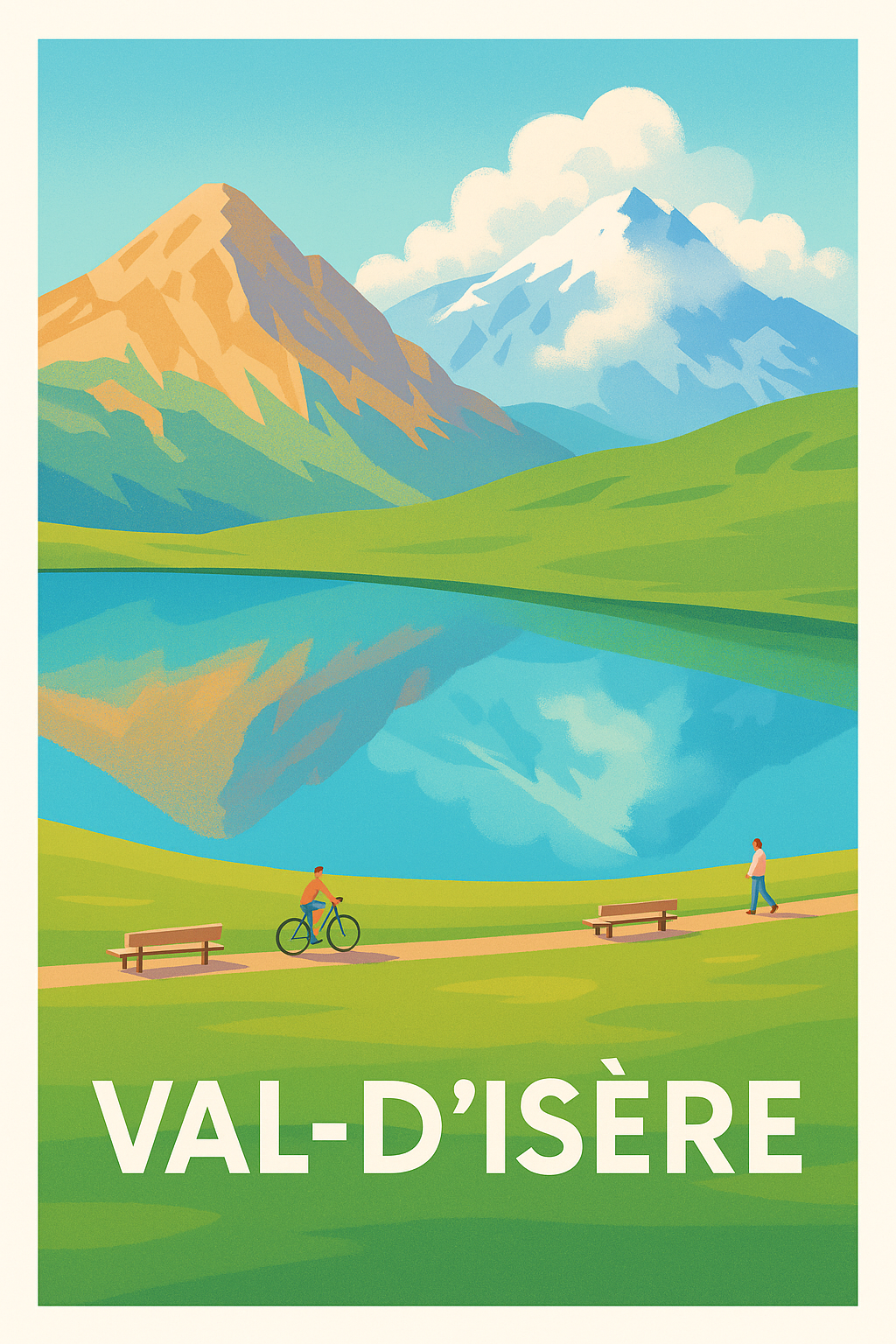 Affiche de Val-d'Isère - Harmonie entre Nature et Montagne