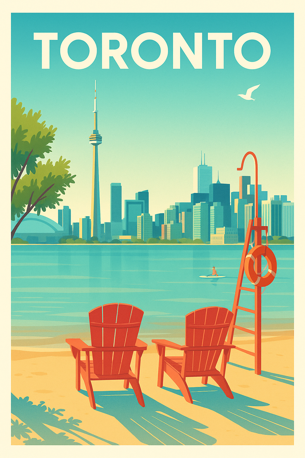 Affiche de Toronto - Évasion urbaine au bord de l'eau