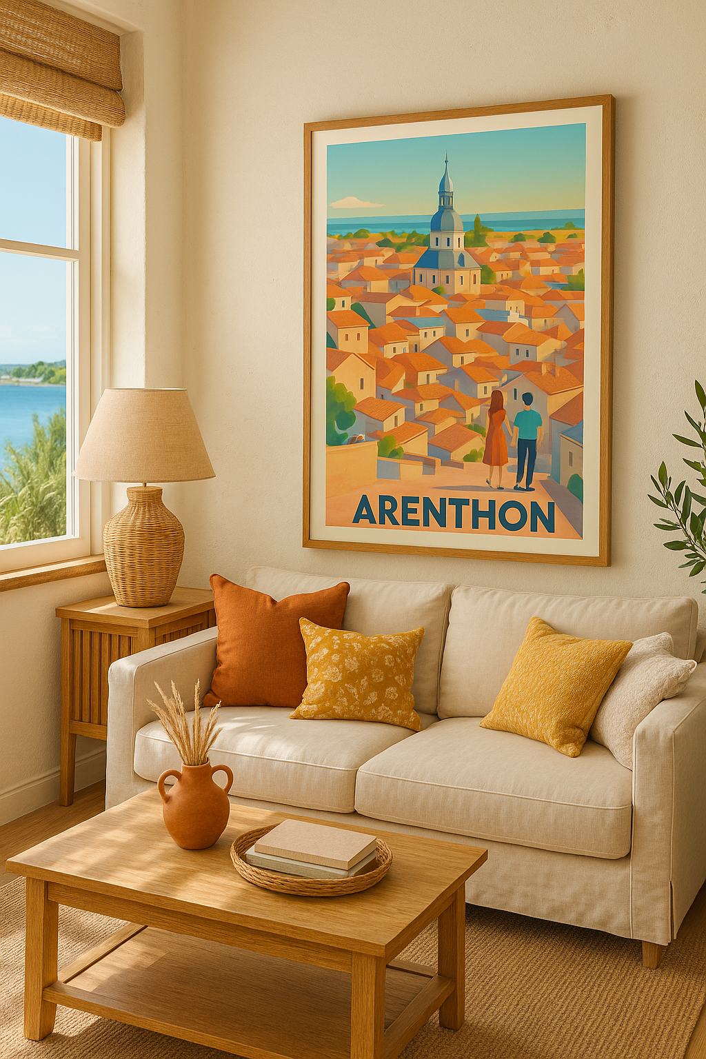 Mise en situation Affiche Arenthon - Charme intemporel d'un village savoyard